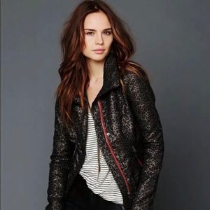 We the Free Leopard Moto Jacket.